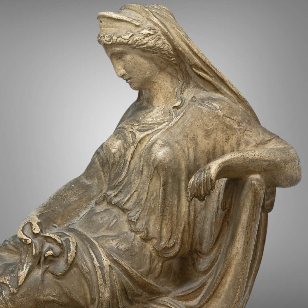 Figura di Donna in Stile Neoclassico - Italia XIX Secolo-photo-2